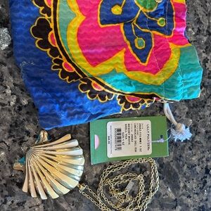 Lilly Pulitzer Gold Shell Necklace